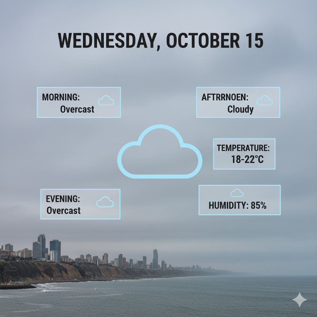 Detailed Forecast for Wednesday, October 15